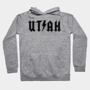 Utah - Rock and Roll Logo Hoodie